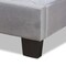 Baxton Studio Caprice Modern and Contemporary Glam Grey Velvet Fabric Full Size Panel Bed 183-11260-Zoro - alternate 6
